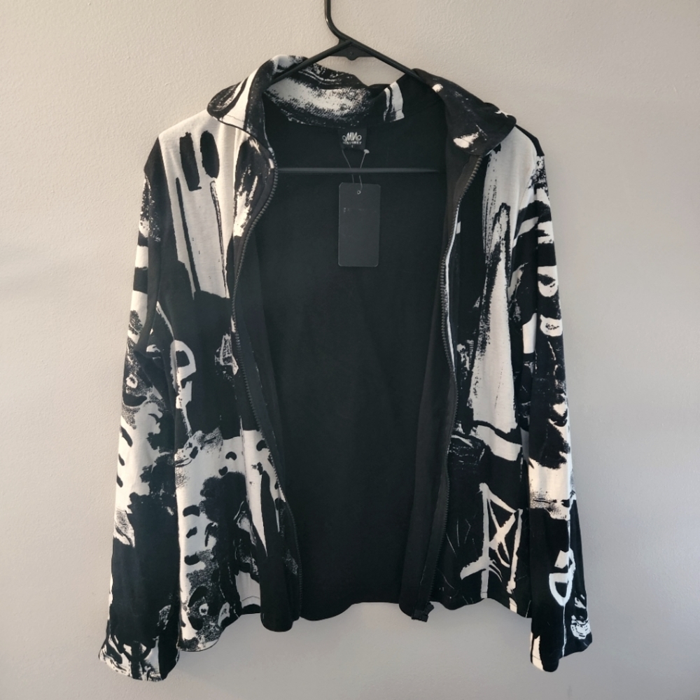 Black and white jacket